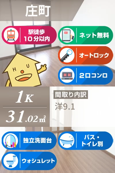 パークヒルズ庄町 403のお部屋の特徴