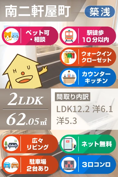 フレスコ 102のお部屋の特徴