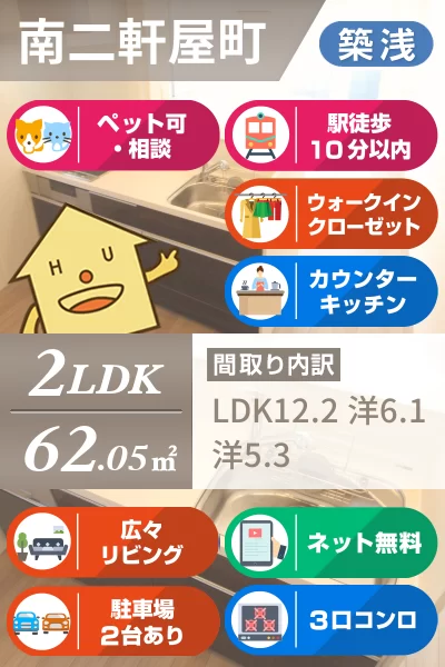 フレスコ 103のお部屋の特徴