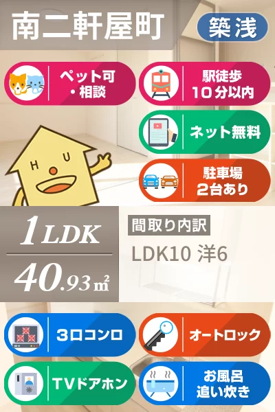 フレスコ 105のお部屋の特徴