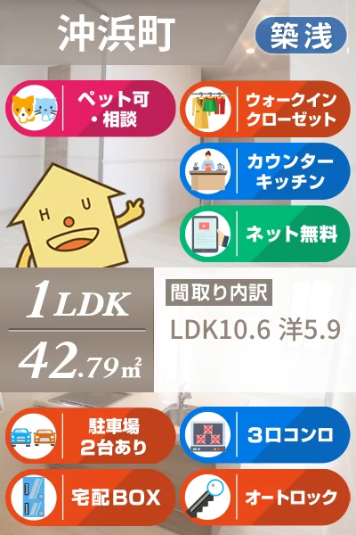 メゾン沖浜 101のお部屋の特徴