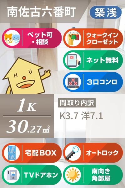 アイリーブ南佐古 101のお部屋の特徴