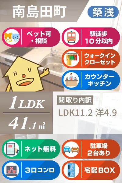 フルール 101のお部屋の特徴