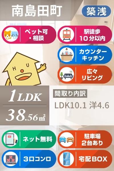 フルール 202のお部屋の特徴