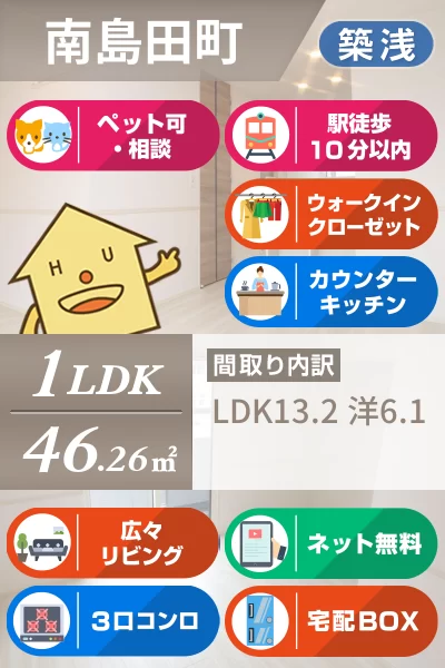 フルール 303のお部屋の特徴