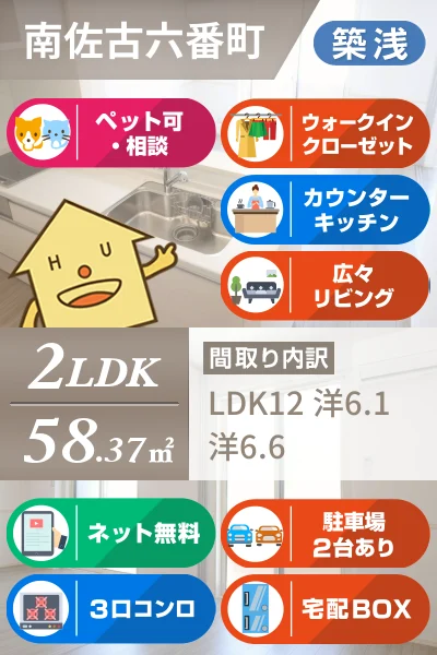 キャトルセゾン南佐古 307のお部屋の特徴