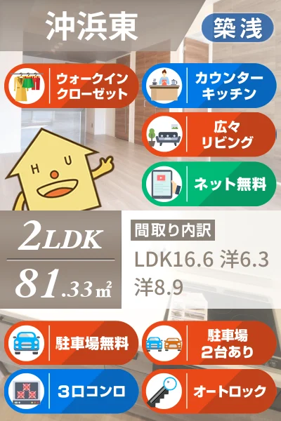 PROGRESS沖浜 203のお部屋の特徴