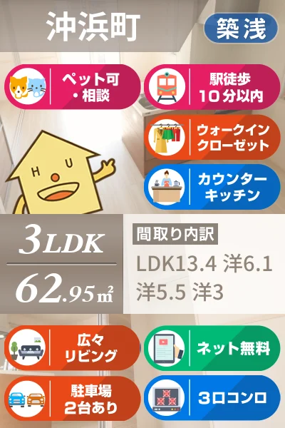 カポック 301のお部屋の特徴