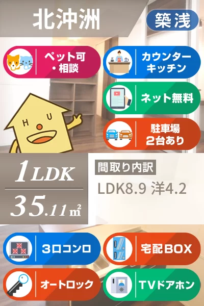 ロイヤルサンA 305のお部屋の特徴