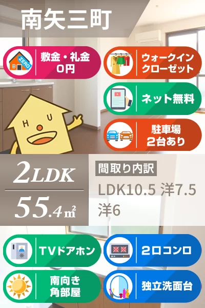 シャトーショコラA棟 A102のお部屋の特徴