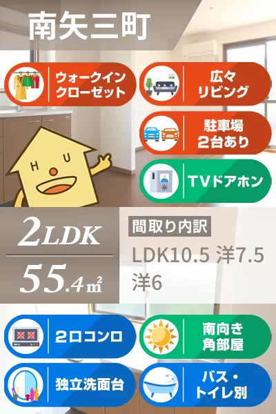 シャトーショコラA棟 A202のお部屋の特徴