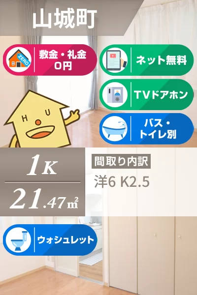 山城 TOC 101のお部屋の特徴