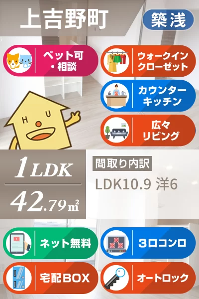 シャルマン上吉野 305のお部屋の特徴