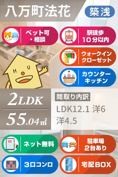 ハーベストCK 106のお部屋の特徴