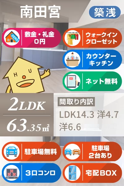 プレミアス 106のお部屋の特徴