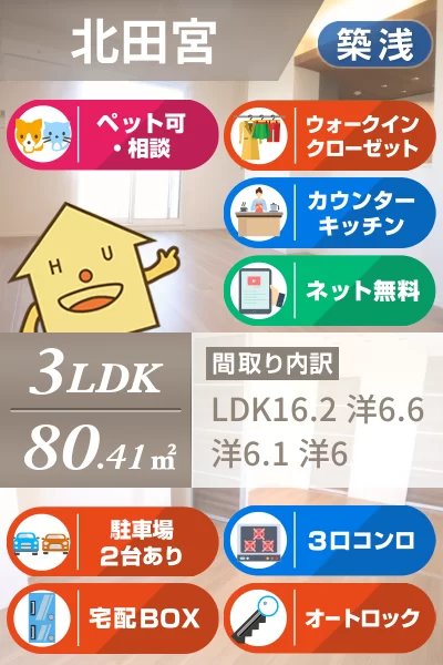 イリスコート 103のお部屋の特徴