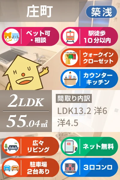 ドリーム庄町 202のお部屋の特徴