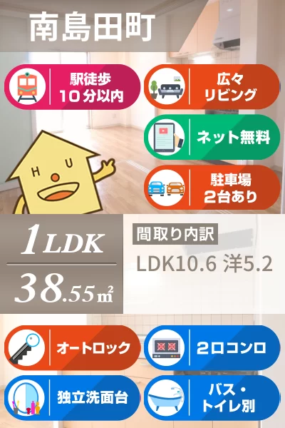 ウエストヒルズ 402のお部屋の特徴