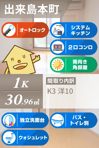 フィネス出来島 102のお部屋の特徴