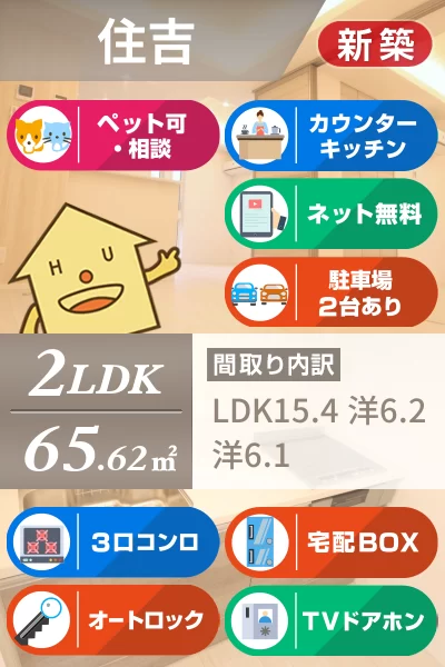 エグレットテラス 301のお部屋の特徴