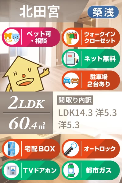 ヒーローキングダム 103のお部屋の特徴