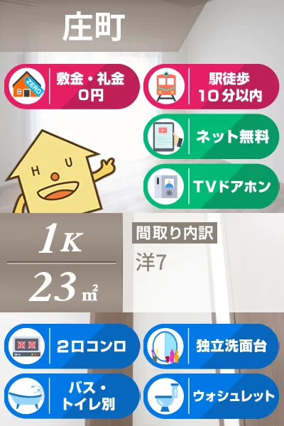 ティアラ庄町 105のお部屋の特徴