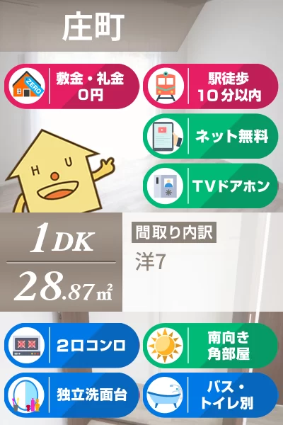 ティアラ庄町 301のお部屋の特徴