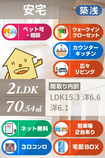 アーネスト安宅 301のお部屋の特徴