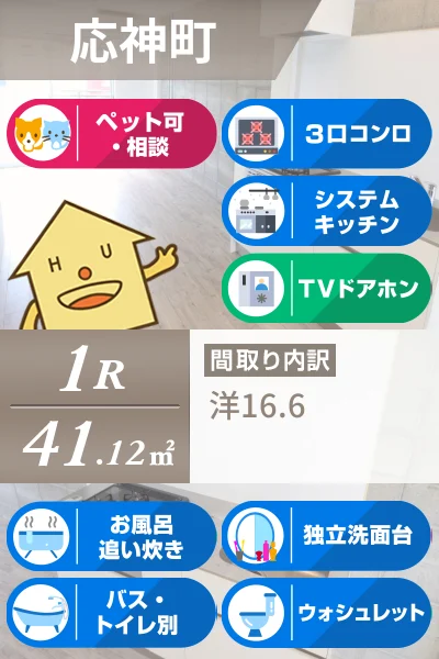 応神町応神産業団地 アパート 1R 202のお部屋の特徴