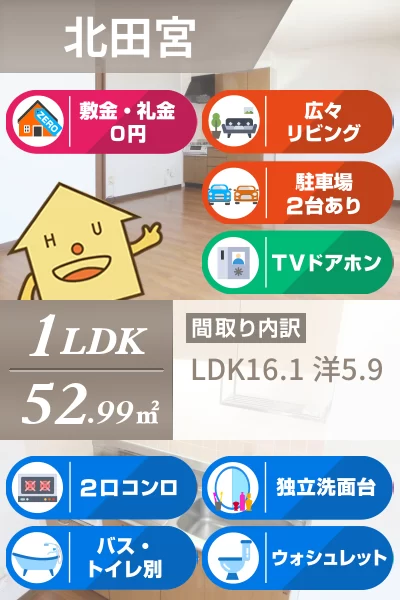 タカラハイツ 102のお部屋の特徴