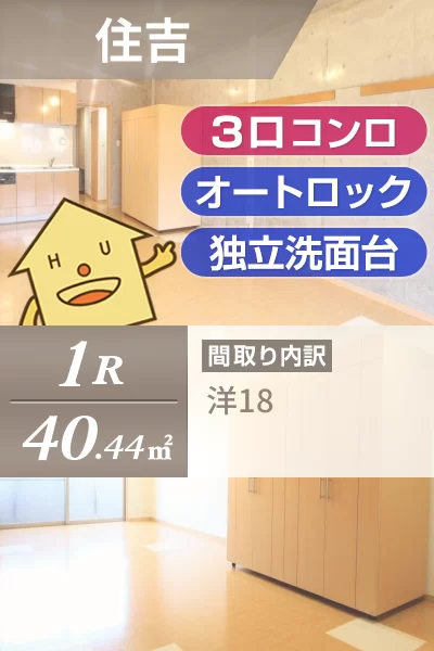 住吉 マンション 1R 202のお部屋の特徴