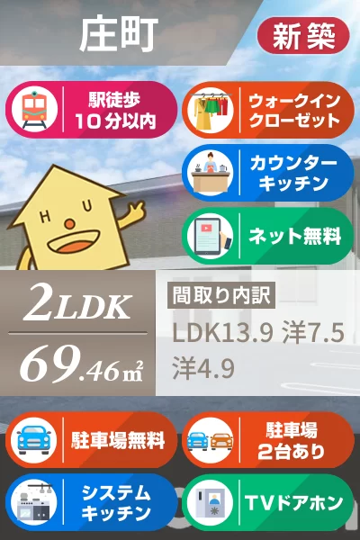 シャーメゾン レ・フレールVI 201のお部屋の特徴