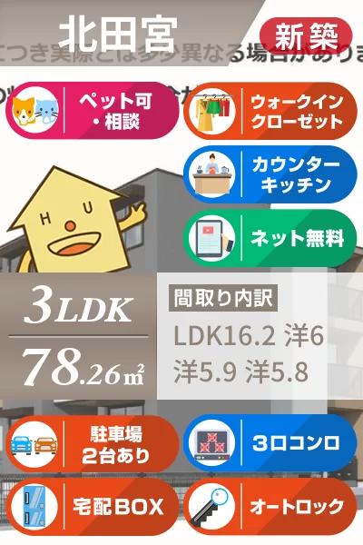 エグレットテラスII 101のお部屋の特徴