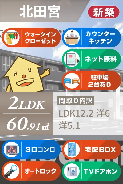 アズールスカイ 206のお部屋の特徴