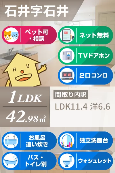 リバーサイド本条 101のお部屋の特徴