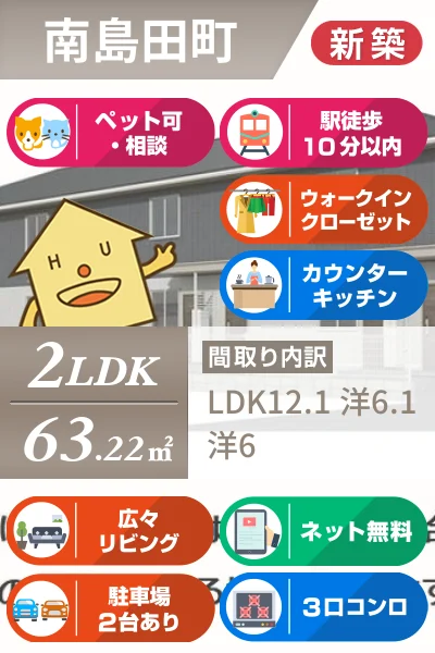 HICOII 201のお部屋の特徴