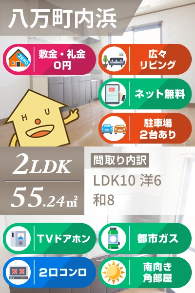 マリレーヴ内浜 202のお部屋の特徴