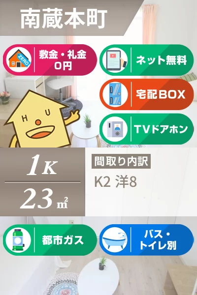 レジデンス徳島 515のお部屋の特徴