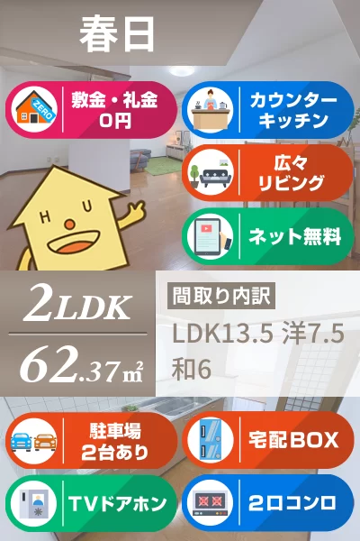 メゾンサンテラスB 201のお部屋の特徴