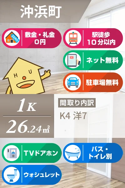 グリーンカーサ 206のお部屋の特徴