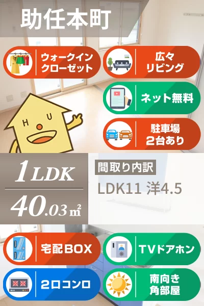 ラフィーネ 101のお部屋の特徴
