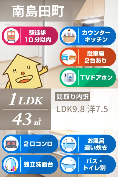 リバーパークA棟 202のお部屋の特徴