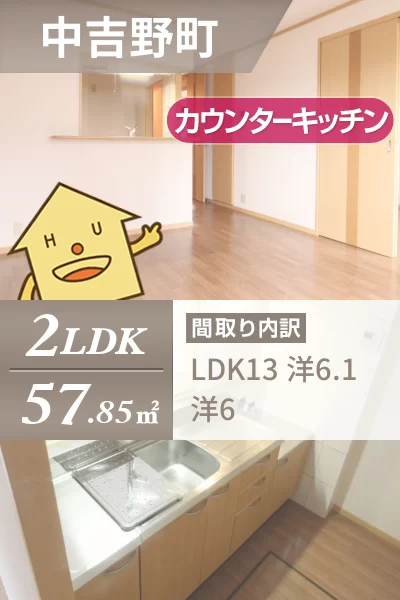 グレースヴィラ中吉野 402のお部屋の特徴