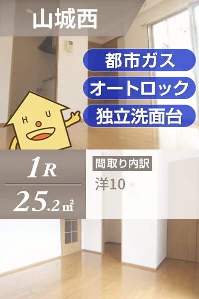 山城西 マンション 1R 202のお部屋の特徴