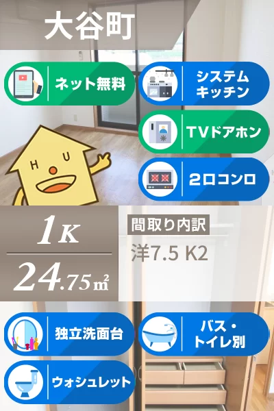 エトワール大開 103のお部屋の特徴