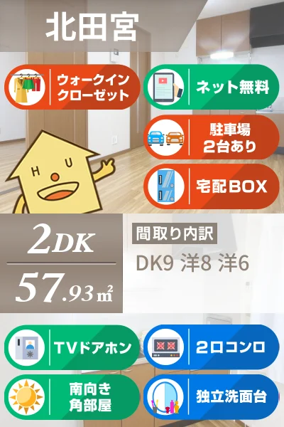 Stream Village A棟 A202のお部屋の特徴