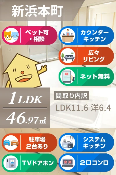 マルハII番館 105のお部屋の特徴