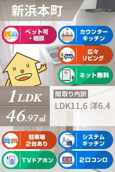 マルハII番館 106のお部屋の特徴