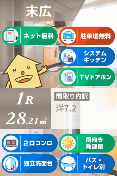シャーメゾンM 106のお部屋の特徴