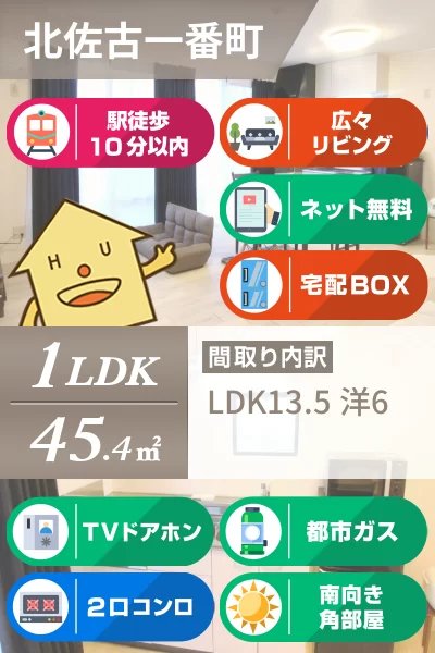 セジュール佐古 107のお部屋の特徴